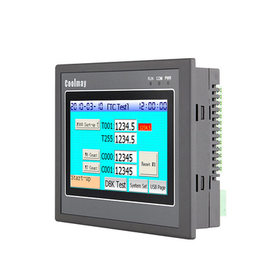 Portrait Screen Coolmay HMI PLC 4.3'' TFT High Speed Counting PLC HMI Control Panel